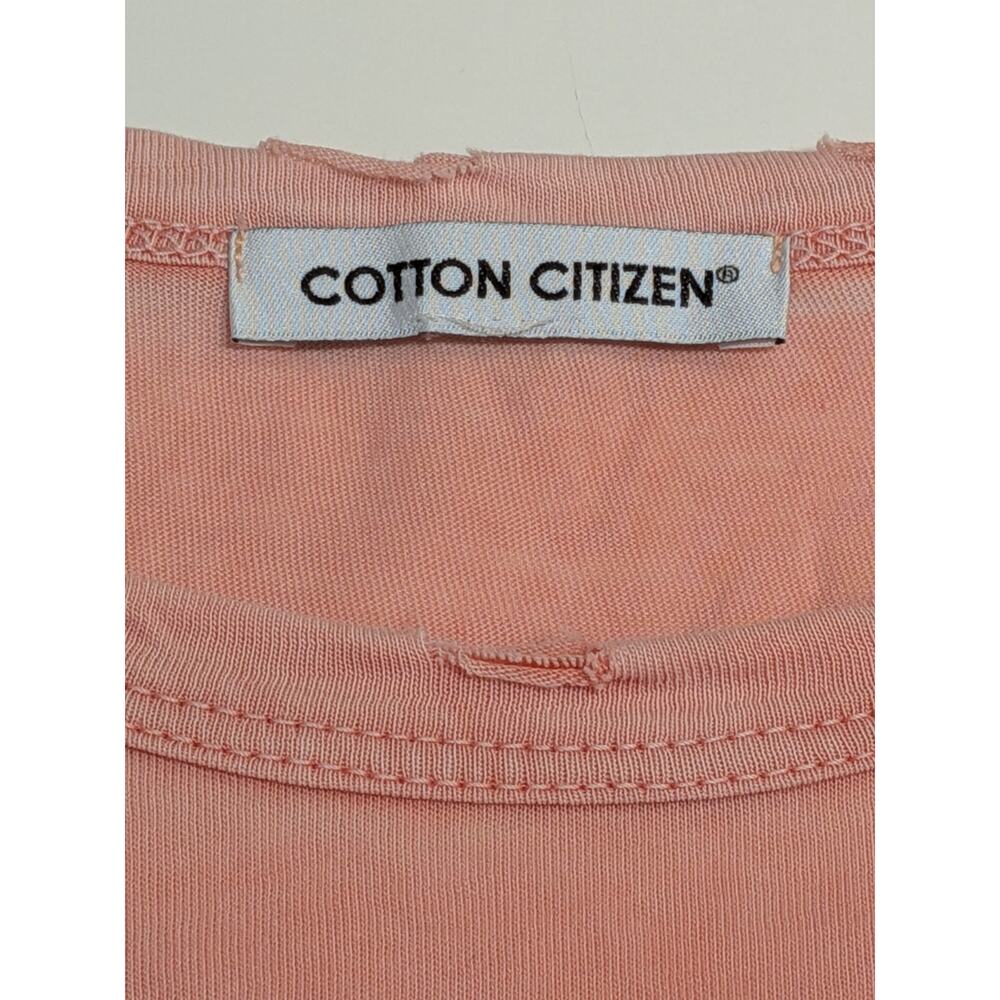 Cotton Citizen Womens Basic Salmon Pink T-Shirt Size XS Distressed - Picture 3 of 5